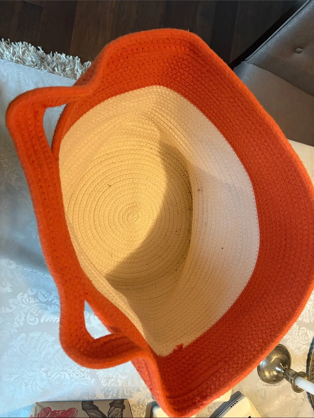 Kids Fox Storage Basket - Orange and White